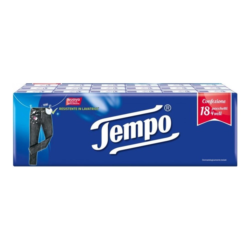 Tempo Fazzoletti 18 Pacchetti