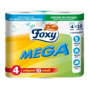 Foxy Carta Igienica Classica 4 Rotoli