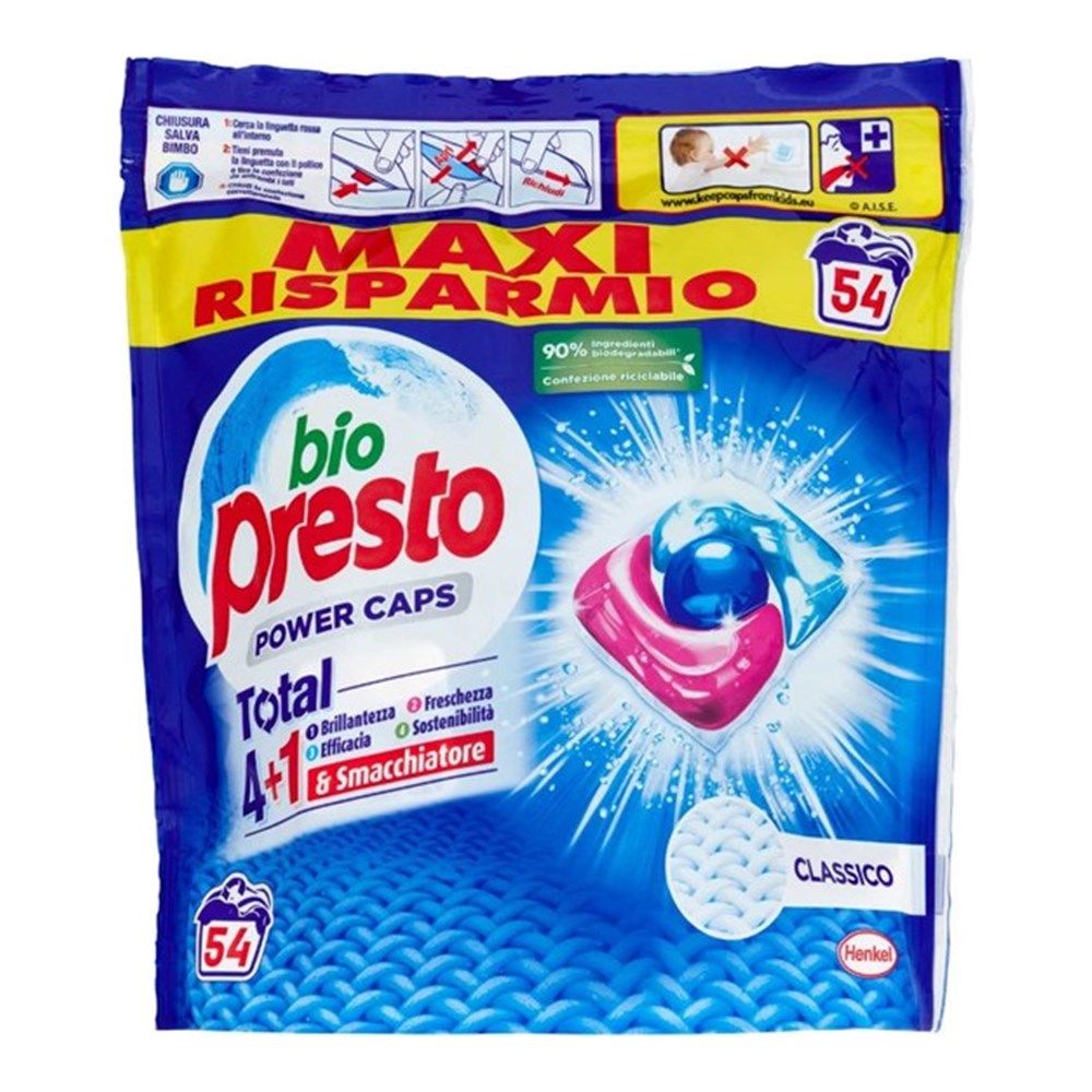 Bio Presto Power Caps Classico 54 Pezzi