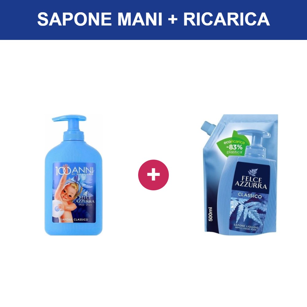 Sapone mani + ricarica